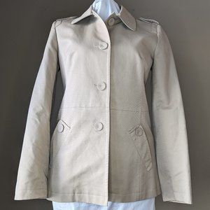 Ann Taylor LOFT Hip-Length Trench Coat